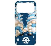 Cute Winter Gnomes with Snowflakes Snowball Decor & Snowman Coque pour iPhone 17 Pro Max