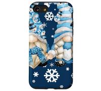 Cute Winter Gnomes with Snowflakes Snowball Decor & Snowman Coque pour iPhone SE (2020) / 7/8