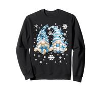 Cute Winter Gnomes with Snowflakes Snowball Decor & Snowman Sweatshirt