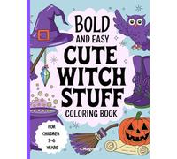 CUTE WITCH STUFF: BOLD AND EASY COLORING BOOK for children