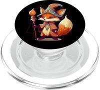 Cute Wizard Fox Fantasy Jeu de rôle Nerdy Gamer PopSockets PopGrip pour MagSafe