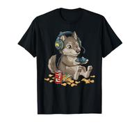Cute Wolf Manette de Jeu vidéo PC Console Gaming Nerd T-Shirt
