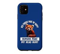 Cute Womens Girls Kids Red Pandas Make Me Happy Not Humans Coque pour iPhone 11