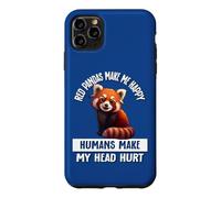 Cute Womens Girls Kids Red Pandas Make Me Happy Not Humans Coque pour iPhone 11 Pro Max