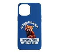 Cute Womens Girls Kids Red Pandas Make Me Happy Not Humans Coque pour iPhone 13 Pro Max
