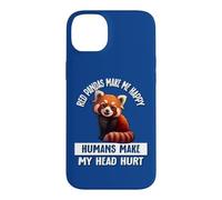Cute Womens Girls Kids Red Pandas Make Me Happy Not Humans Coque pour iPhone 14 Plus