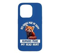 Cute Womens Girls Kids Red Pandas Make Me Happy Not Humans Coque pour iPhone 15 Pro