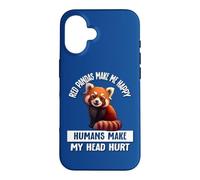 Cute Womens Girls Kids Red Pandas Make Me Happy Not Humans Coque pour iPhone 16