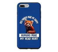 Cute Womens Girls Kids Red Pandas Make Me Happy Not Humans Coque pour iPhone 7 Plus/8 Plus