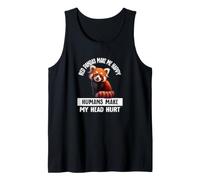 Cute Womens Girls Kids Red Pandas Make Me Happy Not Humans Débardeur