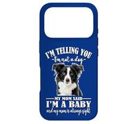 Cute Womens Girls Mom Said I'm A Baby Border Collie Lover Coque pour iPhone 17 Pro