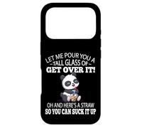 Cute Womens Kids Kawaii Suck It Up Get Over It Panda Lover Coque pour iPhone 17 Pro