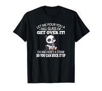 Cute Womens Kids Kawaii Suck It Up Get Over It Panda Lover T-Shirt