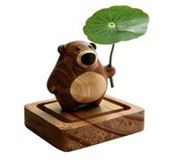 Cute Wooden Bear Oil Diffuser, Aromatherapy Desk Scent Diffuser for Essential Oils, Home, Bedroom, Office, Bathroom & Travel