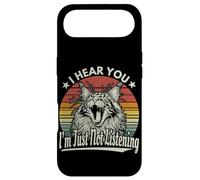 Cute Yawn Maine Coon I Heard You I'm Just Not Listening Retro Coque pour iPhone Air