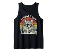 Cute Yawn Maine Coon I Heard You I'm Just Not Listening Retro Débardeur