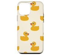 Cute Yellow Rubber Duck Little Bath Toy Black Coque pour iPhone 12 Mini