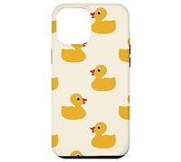 Cute Yellow Rubber Duck Little Bath Toy Black Coque pour iPhone 12 Pro Max
