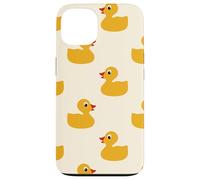Cute Yellow Rubber Duck Little Bath Toy Black Coque pour iPhone 13