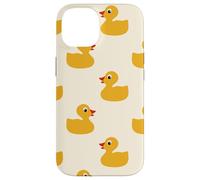 Cute Yellow Rubber Duck Little Bath Toy Black Coque pour iPhone 14