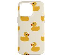 Cute Yellow Rubber Duck Little Bath Toy Black Coque pour iPhone 14 Pro Max