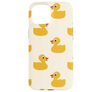 Cute Yellow Rubber Duck Little Bath Toy Black Coque pour iPhone 15
