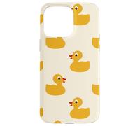 Cute Yellow Rubber Duck Little Bath Toy Black Coque pour iPhone 15 Pro Max