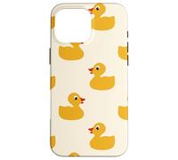 Cute Yellow Rubber Duck Little Bath Toy Black Coque pour iPhone 16 Pro Max