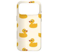 Cute Yellow Rubber Duck Little Bath Toy Black Coque pour iPhone 17 Pro Max