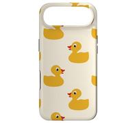 Cute Yellow Rubber Duck Little Bath Toy Black Coque pour iPhone Air
