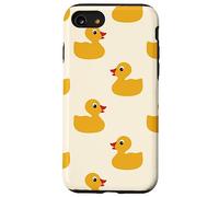 Cute Yellow Rubber Duck Little Bath Toy Black Coque pour iPhone SE (2020) / 7/8