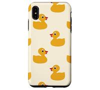 Cute Yellow Rubber Duck Little Bath Toy Black Coque pour iPhone XS Max
