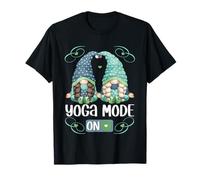 Cute Yoga Gnomes for Women and Hippie Mom Summer Mode on T-Shirt