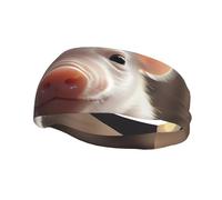Cute Young Pig Fashion Bandeau de sport absorbant la transpiration élastique respirant unisexe pour course à pied fitness yoga et autres sports