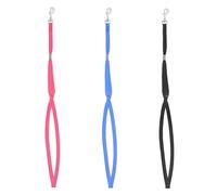 CUTEABC Lot de 3 boucles de toilettage pour chien et chat, laisse fixe réglable, corde de sécurité pour table de toilettage ou baignoire, 53 cm, noir, rose, bleu