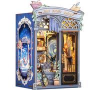 CUTEBEE Kit Book Nook Maquette - 3D Maison Miniature Déco Magic DIY, Étagère en Bois Miniature pour Adultes, Cadeau pour Amateurs de Livres, Déco Maison et Kit de Bricolage (Soul Travel Agency)