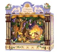 CUTEBEE Kit de Construction Maison Miniature en Bois pour Adultes - Book Nook Bibliothèque DIY, Puzzle 3D, Maquette Serre Livre, Décoration Créative et Cadeau Original (rêve d'une Nuit d'été)
