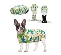 CuteBone SSF16M Combinaison de convalescence chirurgicale pour animaux de compagnie mâles et chats de petite et moyenne taille, anti-léchage des plaies, collier électrique alternatif post-opératoire