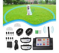 cutecool Clôture électrique sans Fil pour Chien, système de Confinement pour Chien, conteneur de délimitation, récepteur de Collier de Dressage Rechargeable étanche IP65