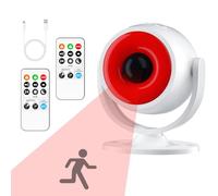 Cuteefun Alarme Détecteur de Mouvement, 2 Télécommandes, Sirène 120 DB, Volume Réglable, 3 Modes D'alarme, Alimenté par USB Ou Batterie, Alarme Maison sans Fil, Idéal de Magasin, Garage, Porte