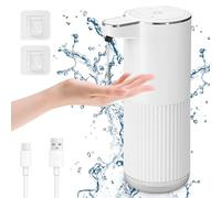 Cuteefun Distributeur Savon Automatique, Distributeur Savon Liquide, Blanc