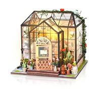 Cuteefun DIY Maison de Poupée Miniature a Construire, Maison Fleurie, 1:24