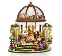 Cuteefun DIY Maison de Poupée Miniature a Construire, Maison Fleurie, 1:24