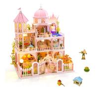 Cuteefun DIY Maquette Maison Miniature Kit avec LED-Château de Princesse