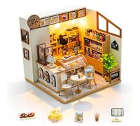 Cuteefun Kit de Maison de Poupée Miniature avec LED Lumières -Bubble Tea