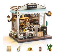 Cuteefun Kit de Maison de Poupée Miniature avec LED Lumières -Café Maison