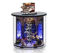 Cuteefun Kit Maison de Poupée DIY Mini, Kit de Bouteille de Rêve en Bois DIY avec Housse Anti Poussière, Artisanat pour Adultes, Chambre créative à l'échelle 1: 100, Cadeaux Noël (Porte Magique)