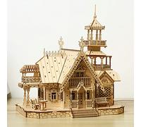 Cuteefun Kit Maquette d'Architecture, Puzzle 3D Château avec LED [267 Pcs]