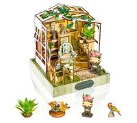 Cuteefun Maison de Poupée pour Débutants -Jardin Romantique | Maquette Maison Miniature avec Lumière LED, Puzzle 3D, Décorations pour la Maison, Cadeau Artisanal et Créatif