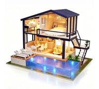 Cuteefun Maison Miniature a Construire avec Boîte à Musique -Time Apartment